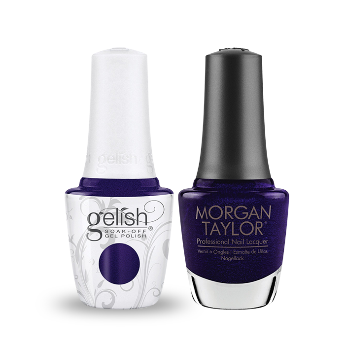 Gelish Gel Polish & Morgan Taylor Nail Lacquer, Champagne & Moonbeams Collection, 1110368, A Starry Sight, 0.5oz OK1014VD