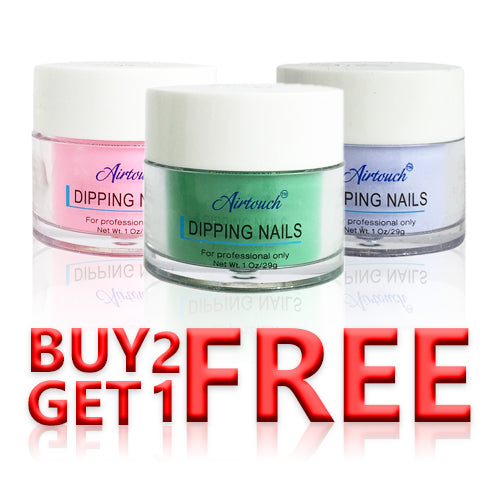 Airtouch Dipping Powder 1oz, Buy 2 Get 1 Free, Full Line of 148 Colors (from 001 to 148, Price: $6.66/pc) Pro