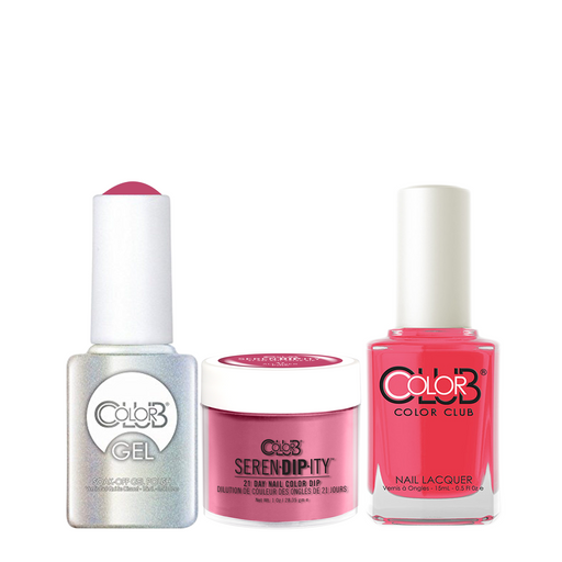 Color Club 3in1 Dipping Powder + Gel Polish + Nail Lacquer , Serendipity, All Over Pink, 1oz, 05XDIPN47-1 KK