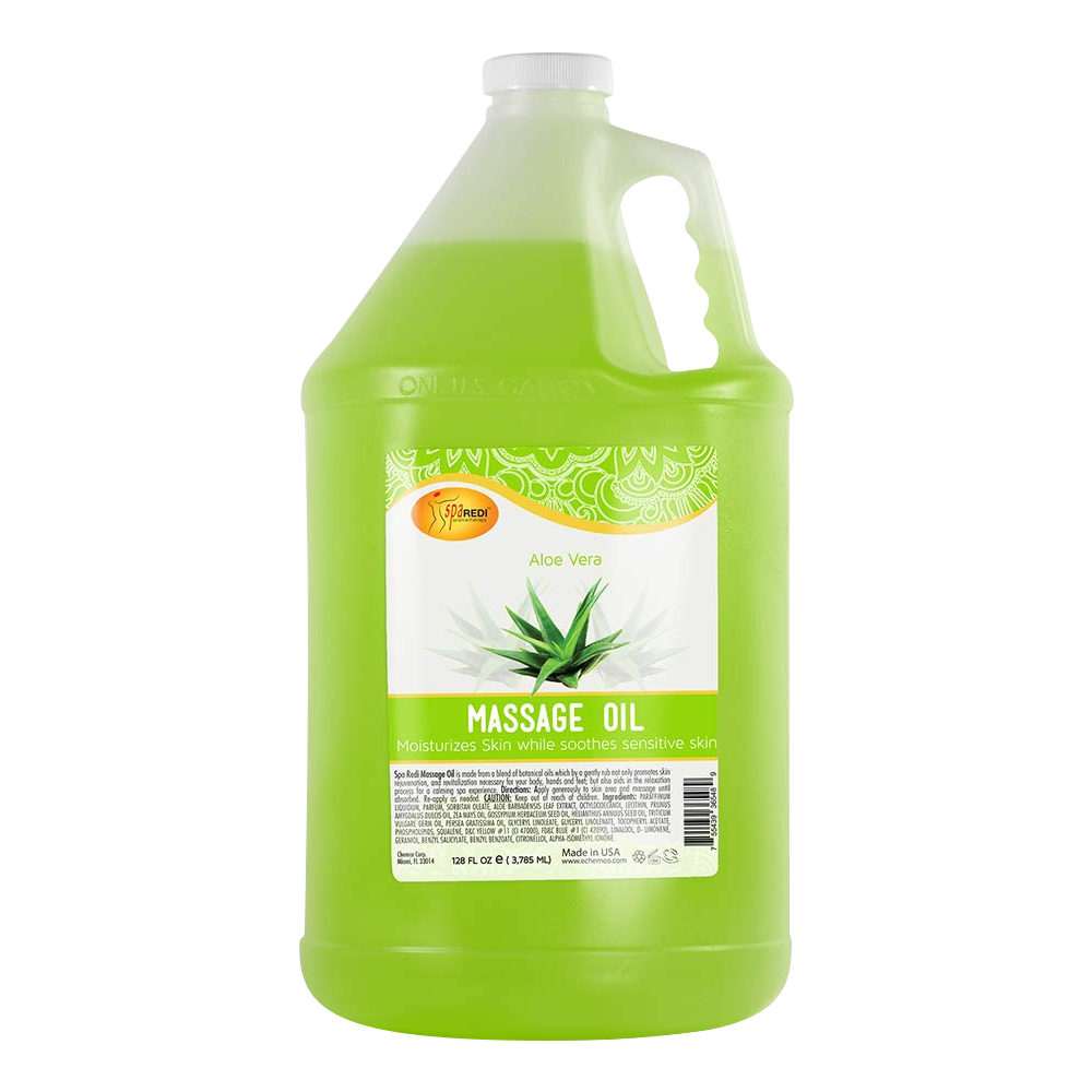 SpaRedi Massage Oil, Aloe Vera, 1Gal, 09350 OK0325MD