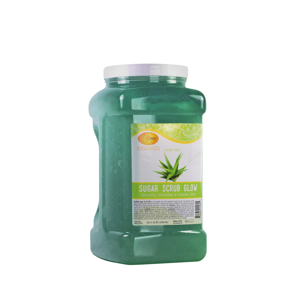 SpaRedi Sugar Scrub Glow, Aloe Vera (New), 01560, 1Gal OK0325MD