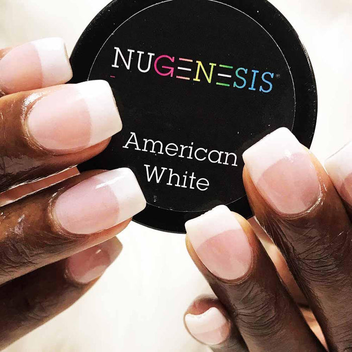 Nugenesis Dipping Powder, Pink & White Collection, AMERICAN WHITE, 1.5oz