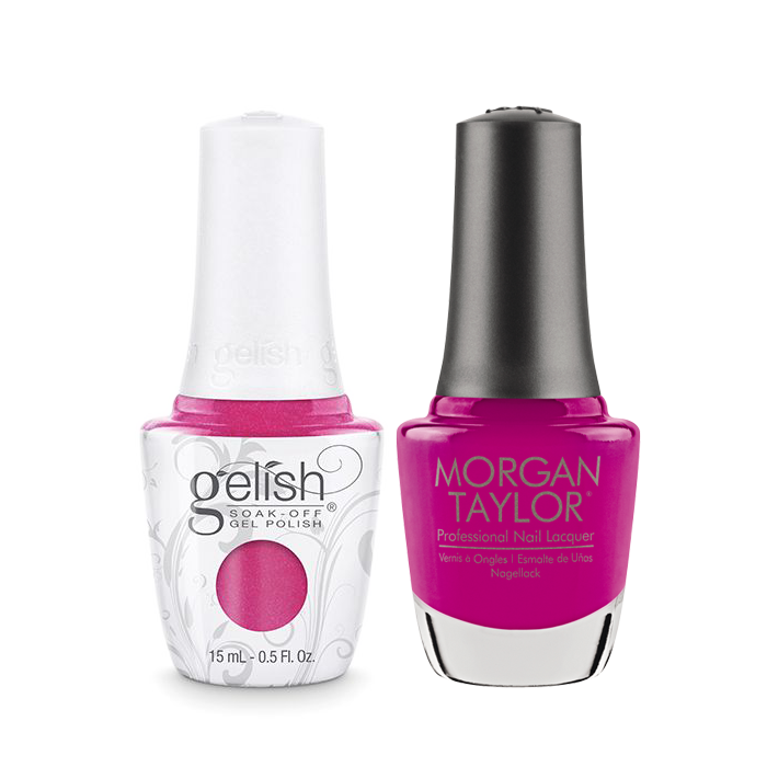 Gelish Gel Polish & Morgan Taylor Nail Lacquer, Amour Color Please, 0.5oz, 1110173 + 50173 KK0907