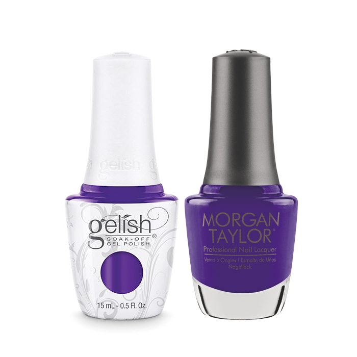 Gelish Gel Polish & Morgan Taylor Nail Lacquer, Anime-zing Color!  , 0.5oz, 1110179+ 50179 KK0907