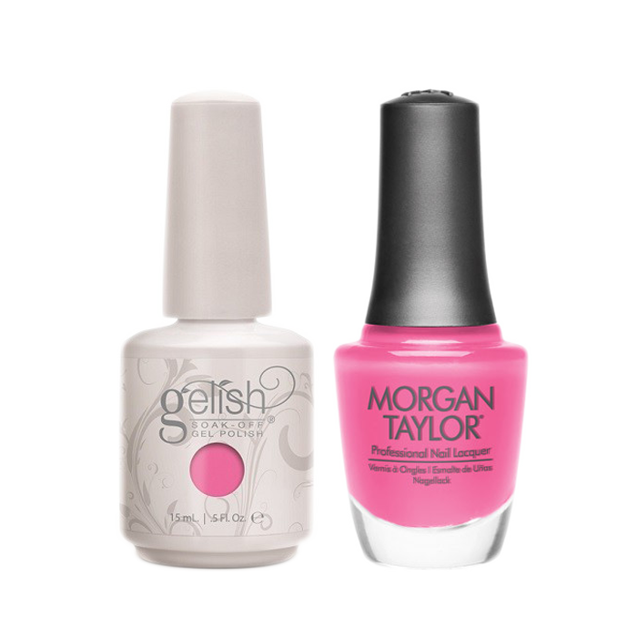 Gelish Gel Polish & Morgan Taylor Nail Lacquer, B-girl Style , 0.5oz, 1100044+ 50221