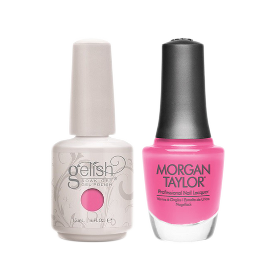 Gelish Gel Polish & Morgan Taylor Nail Lacquer, B-girl Style , 0.5oz, 1100044+ 50221