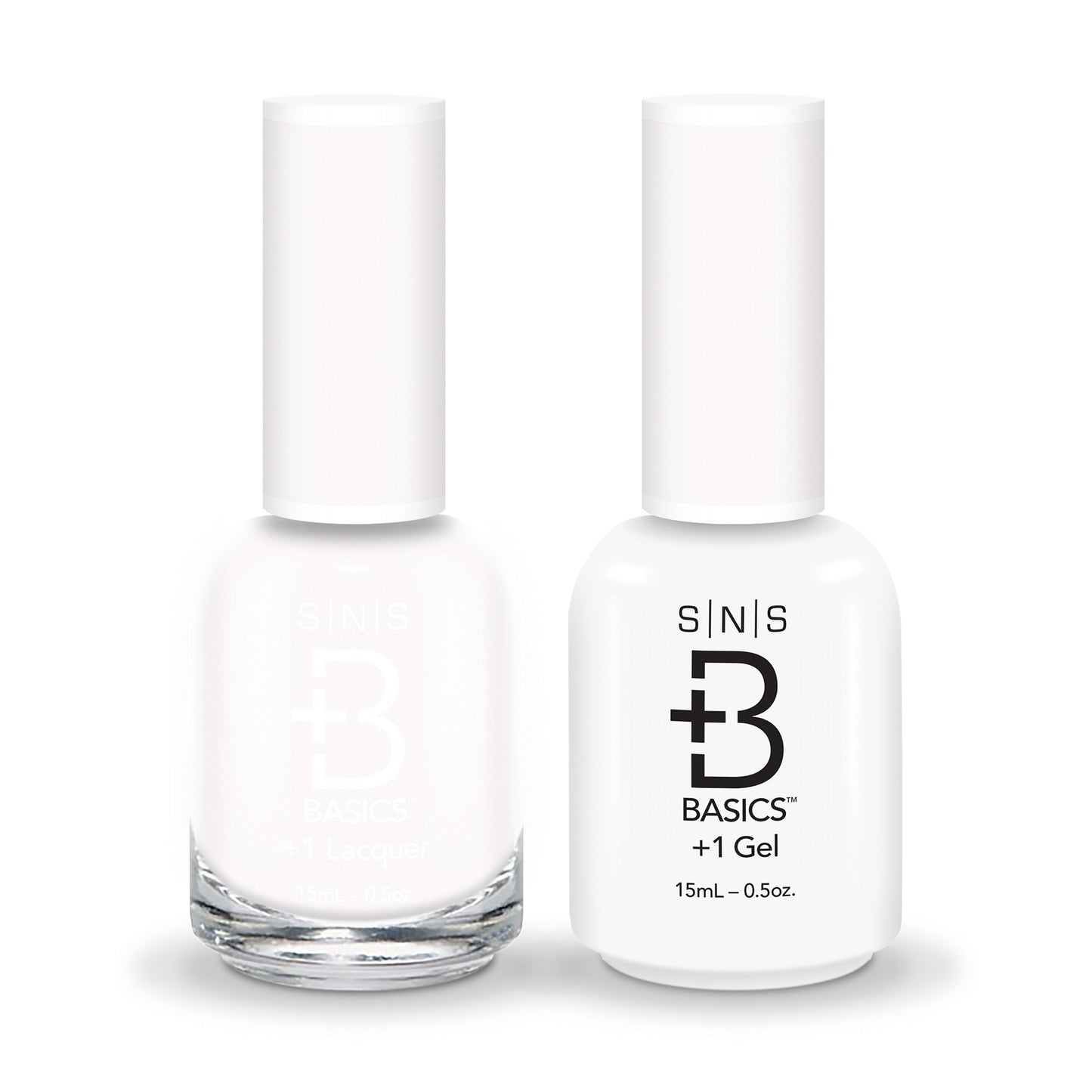 SNS Basics Gel Polish + Nail Lacquer , 001, 0.5oz OK0820LK