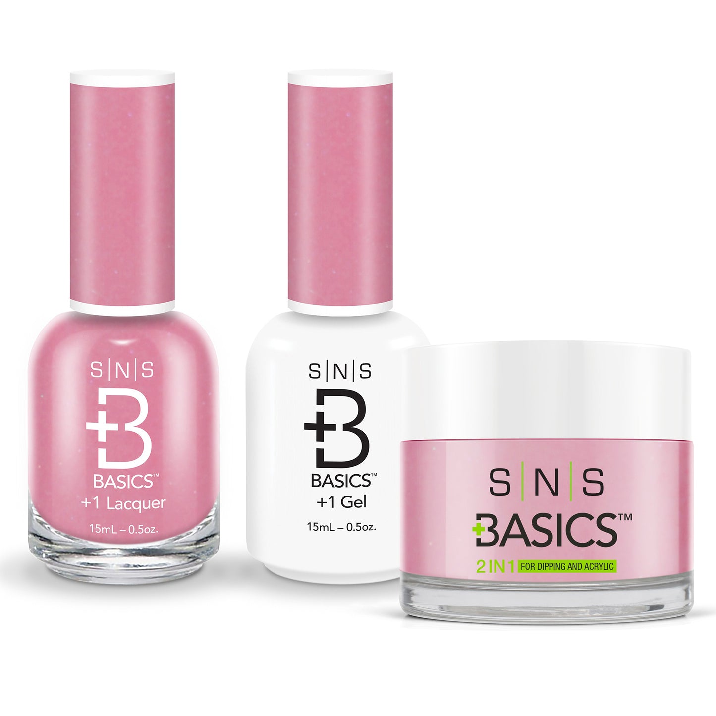 SNS Basics 3in1 Acrylic/Dipping Powder + Gel Polish + Nail Lacquer, 005 OK0928VD