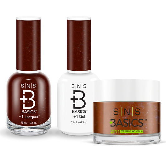 SNS Basics 3in1 Acrylic/Dipping Powder + Gel Polish + Nail Lacquer, 101 OK0928VD