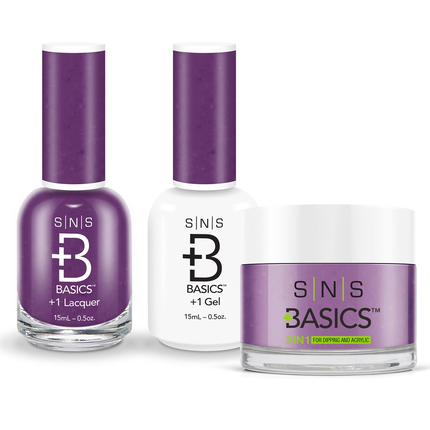 SNS Basics 3in1 Acrylic/Dipping Powder + Gel Polish + Nail Lacquer, 102 OK0928VD