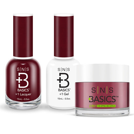 SNS Basics 3in1 Acrylic/Dipping Powder + Gel Polish + Nail Lacquer, 118 OK0928VD