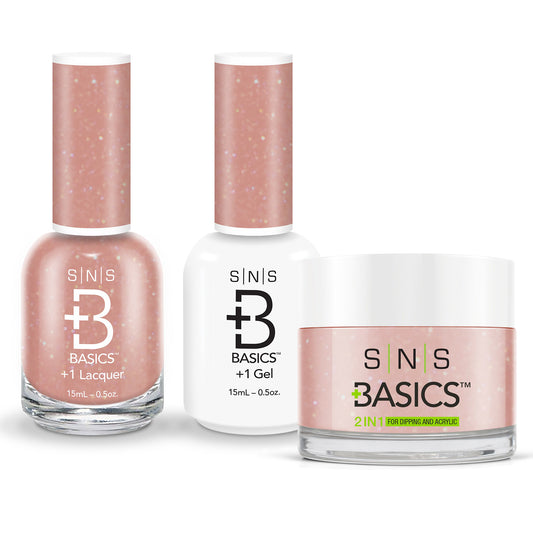 SNS Basics 3in1 Acrylic/Dipping Powder + Gel Polish + Nail Lacquer, 121 OK0928VD