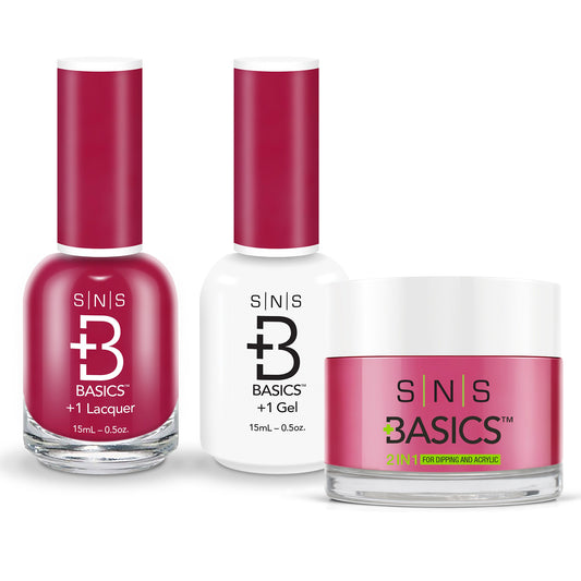 SNS Basics 3in1 Acrylic/Dipping Powder + Gel Polish + Nail Lacquer, 128 OK0928VD