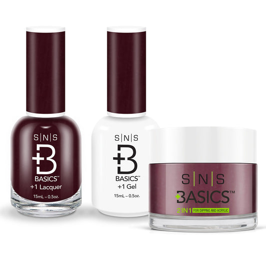 SNS Basics 3in1 Acrylic/Dipping Powder + Gel Polish + Nail Lacquer, 134 OK0928VD