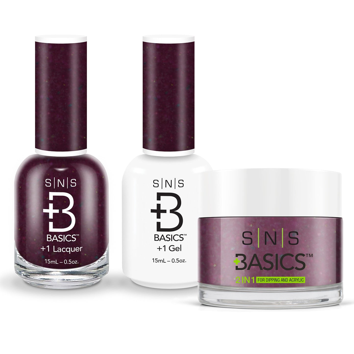 SNS Basics 3in1 Acrylic/Dipping Powder + Gel Polish + Nail Lacquer, 137 OK0928VD