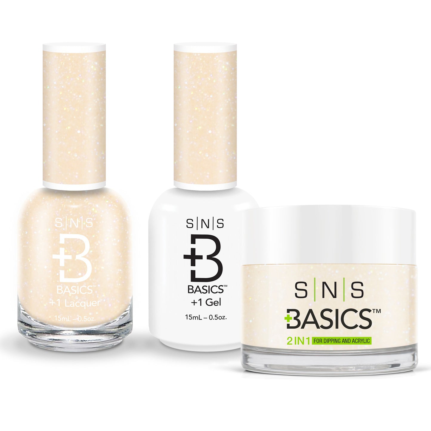 SNS Basics 3in1 Acrylic/Dipping Powder + Gel Polish + Nail Lacquer, 138 OK0928VD