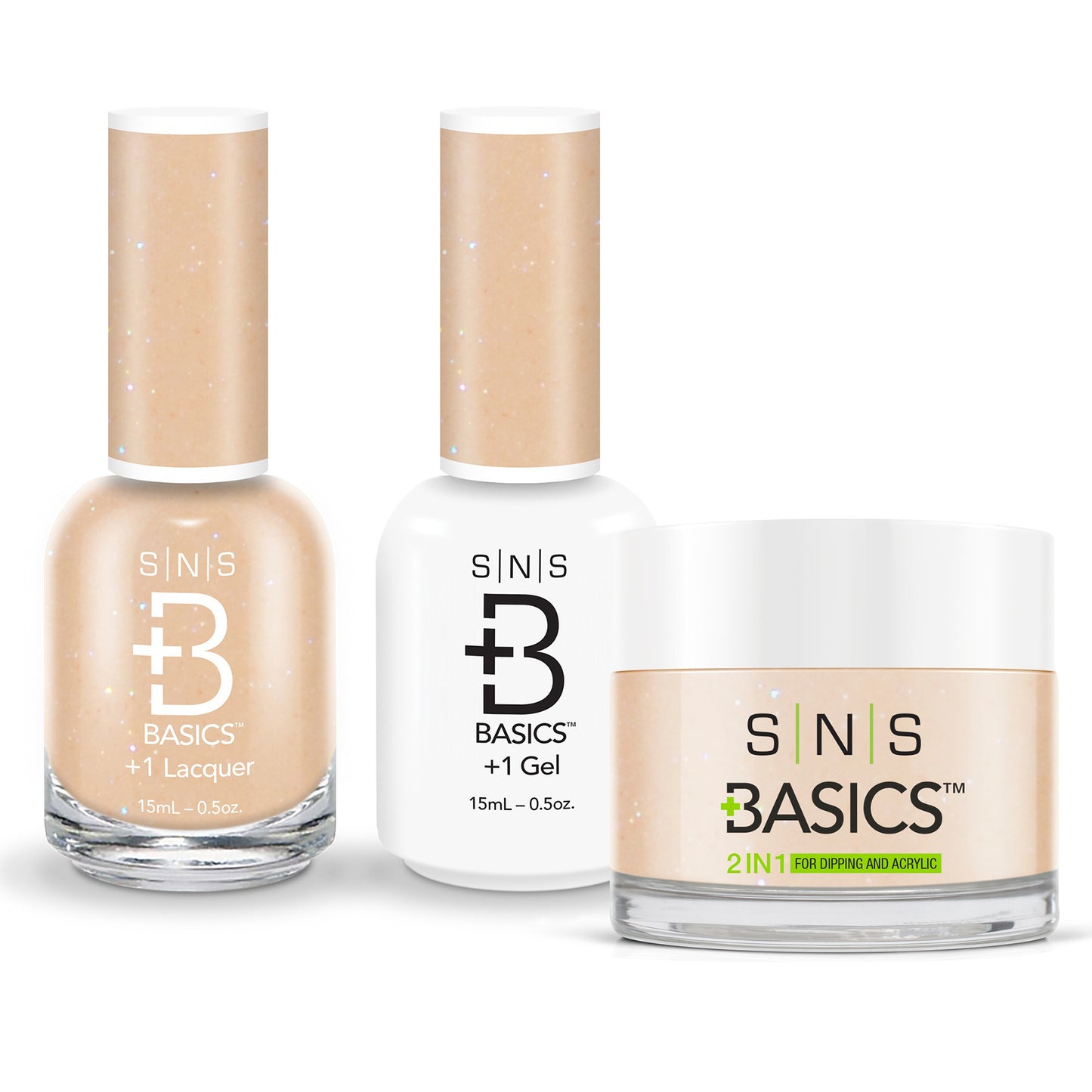 SNS Basics 3in1 Acrylic/Dipping Powder + Gel Polish + Nail Lacquer, 147 OK0928VD