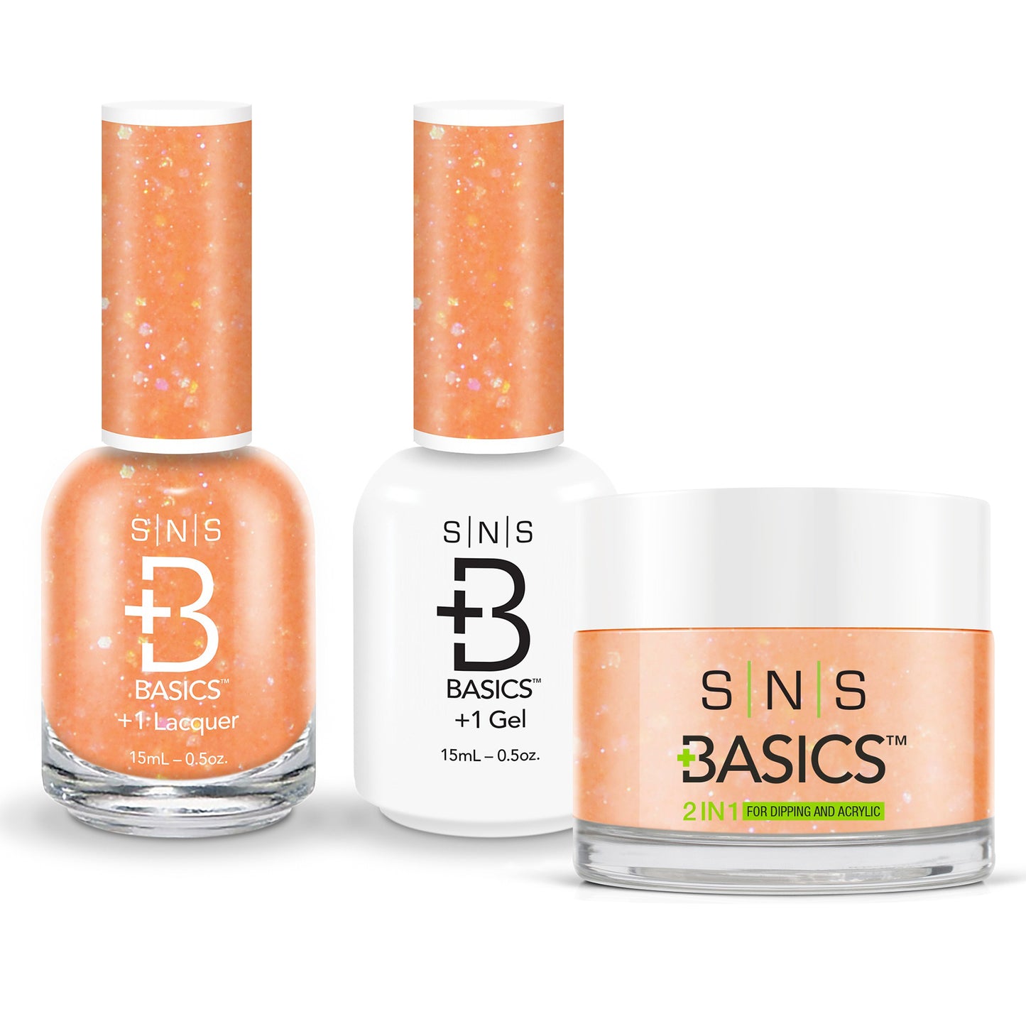 SNS Basics 3in1 Acrylic/Dipping Powder + Gel Polish + Nail Lacquer, 148 OK0928VD