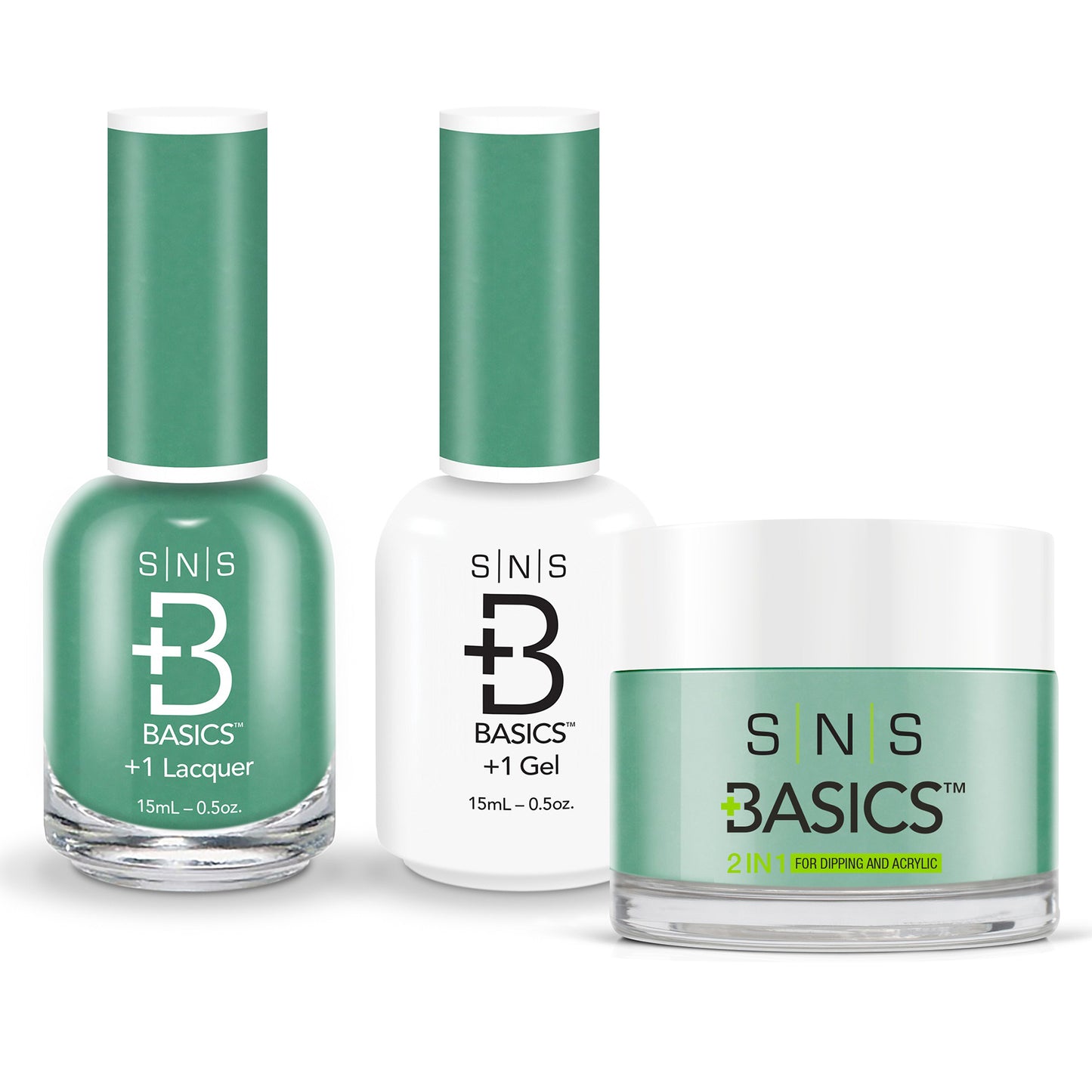 SNS Basics 3in1 Acrylic/Dipping Powder + Gel Polish + Nail Lacquer, 015 OK0928VD