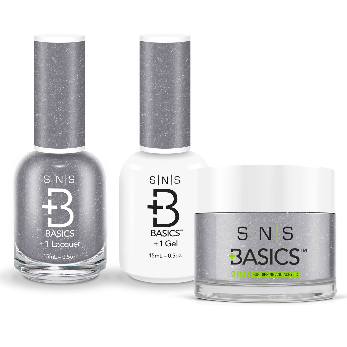 SNS Basics 3in1 Acrylic/Dipping Powder + Gel Polish + Nail Lacquer, 028 OK0928VD