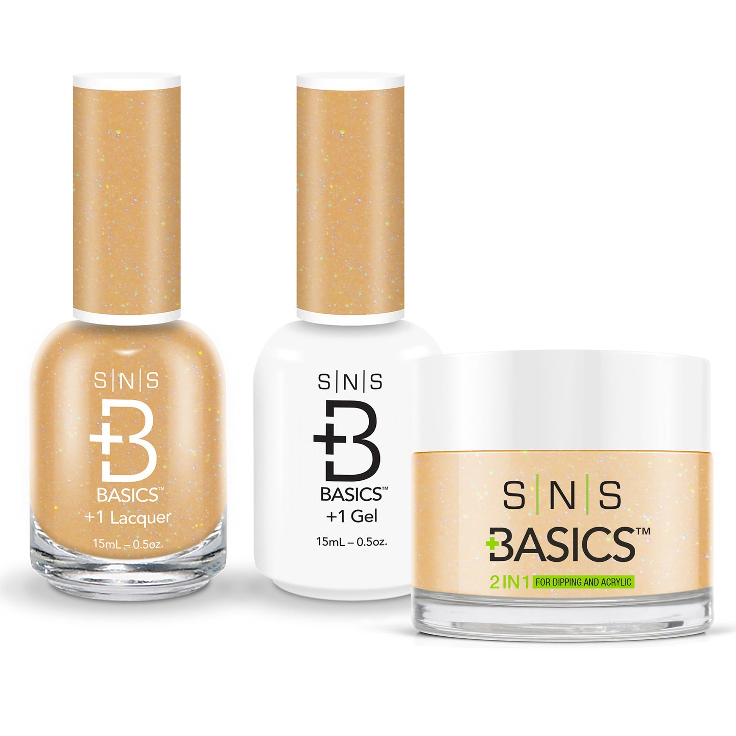 SNS Basics 3in1 Acrylic/Dipping Powder + Gel Polish + Nail Lacquer, 034 OK0928VD