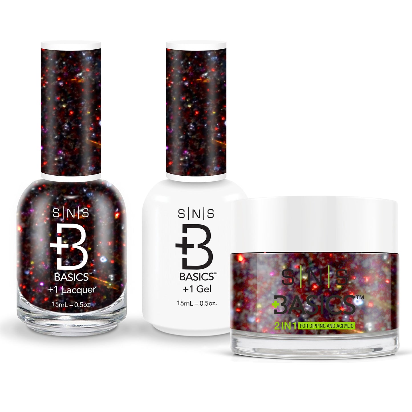 SNS Basics 3in1 Acrylic/Dipping Powder + Gel Polish + Nail Lacquer, 044 OK0928VD