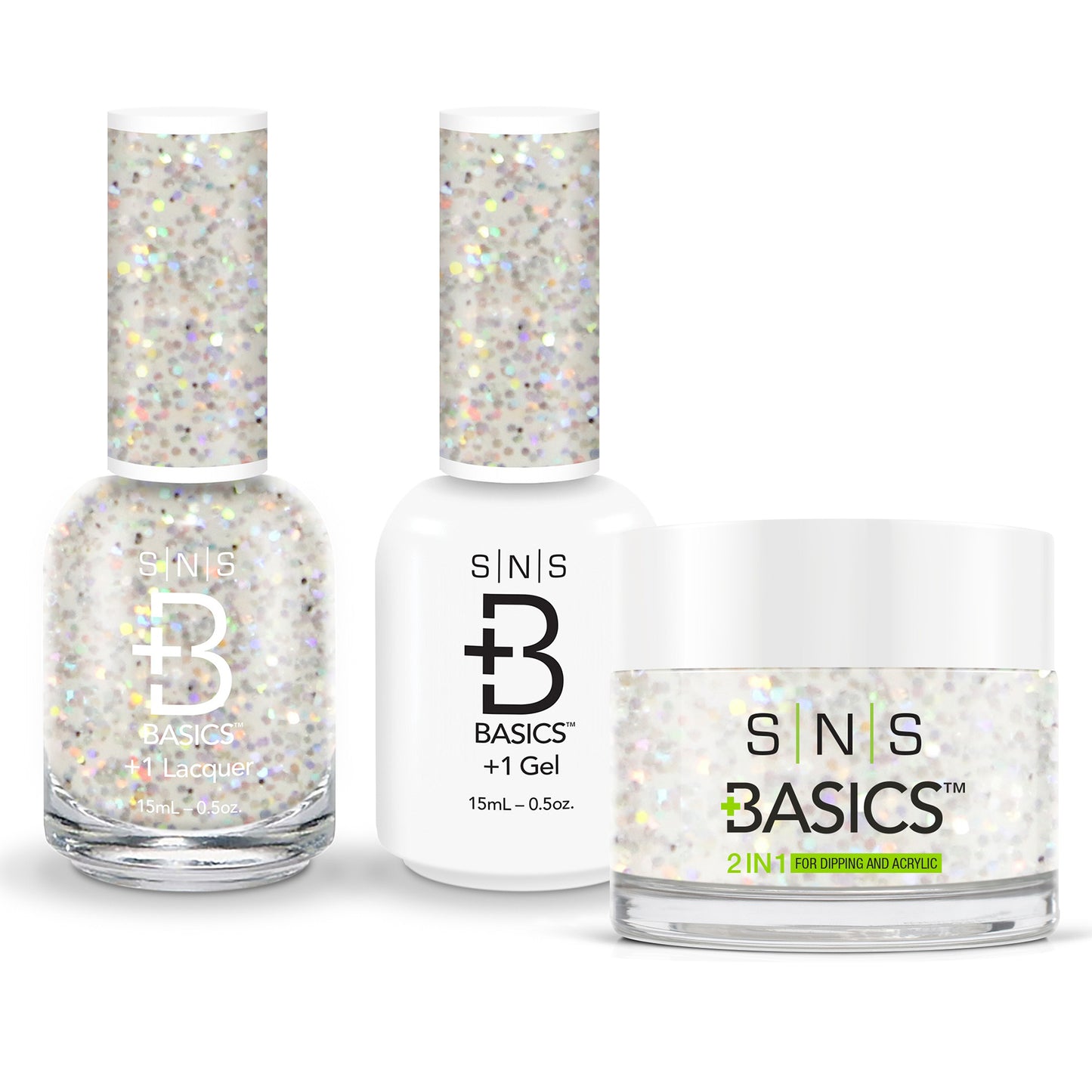 SNS Basics 3in1 Acrylic/Dipping Powder + Gel Polish + Nail Lacquer, 046 OK0928VD