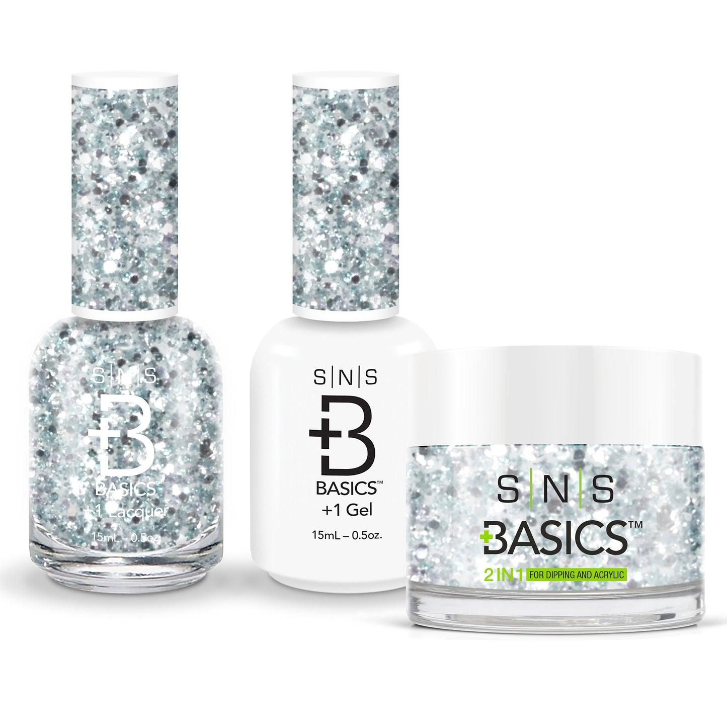 SNS Basics 3in1 Acrylic/Dipping Powder + Gel Polish + Nail Lacquer, 048 OK0928VD