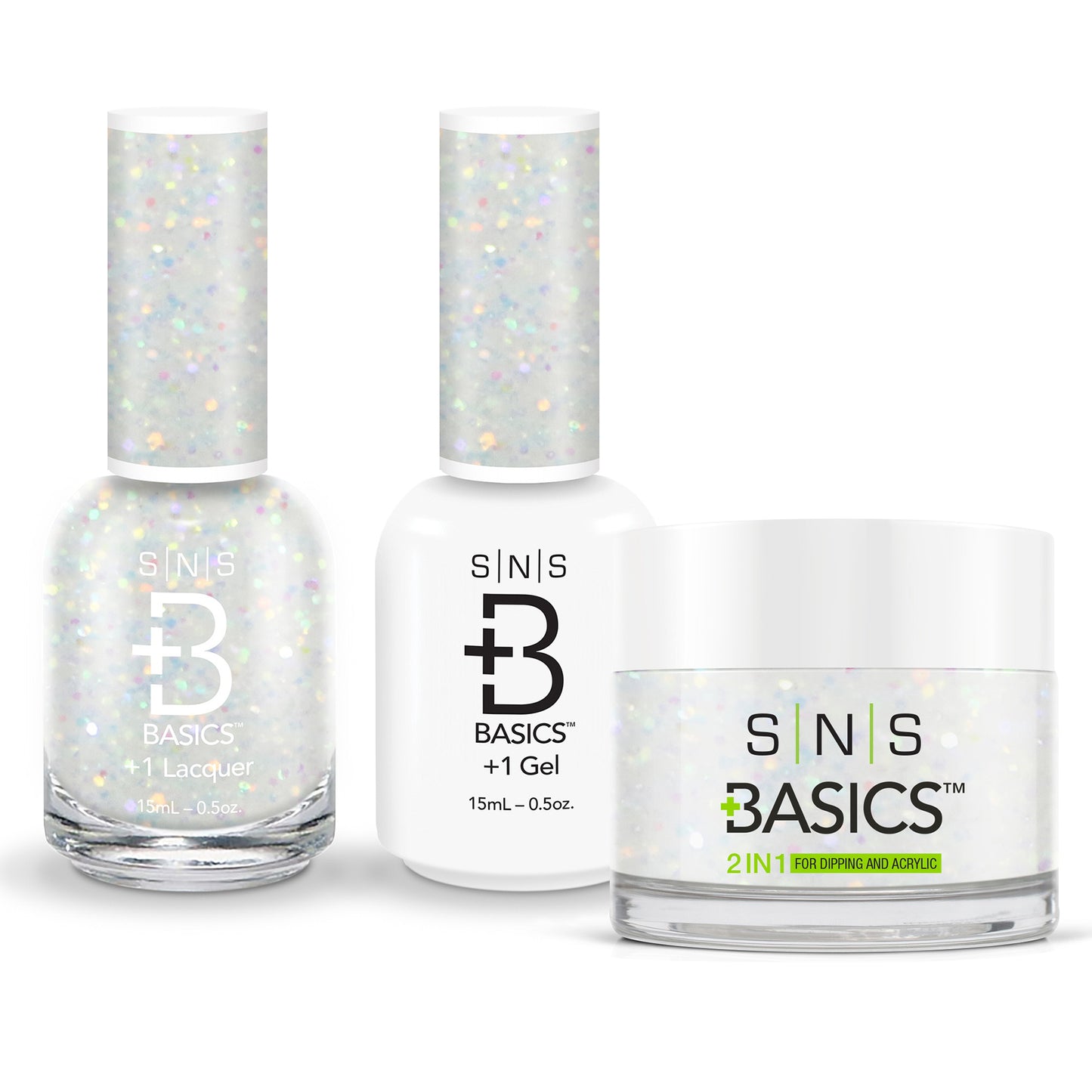 SNS Basics 3in1 Acrylic/Dipping Powder + Gel Polish + Nail Lacquer, 053 OK0928VD