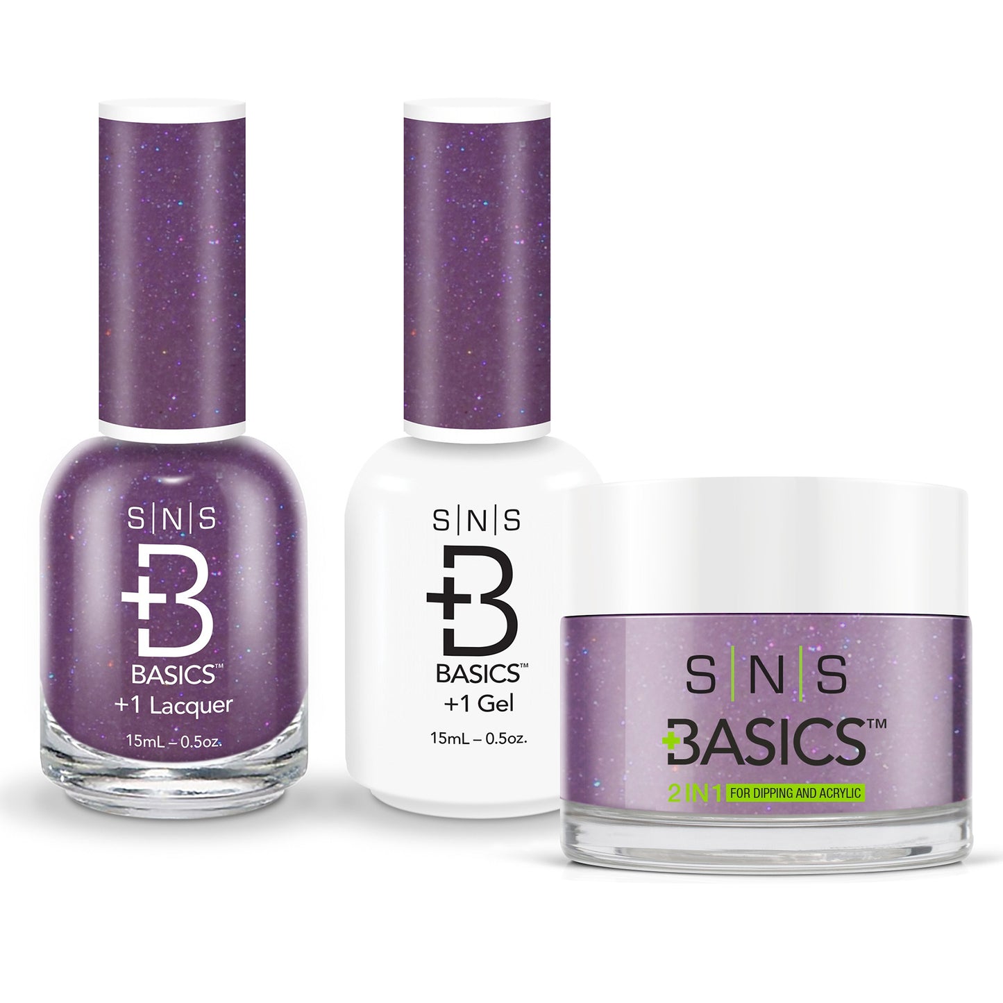 SNS Basics 3in1 Acrylic/Dipping Powder + Gel Polish + Nail Lacquer, 065 OK0928VD