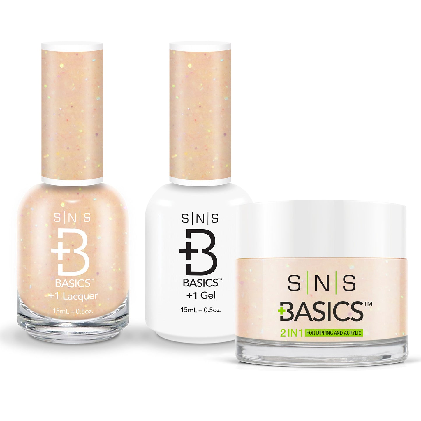 SNS Basics 3in1 Acrylic/Dipping Powder + Gel Polish + Nail Lacquer, 067 OK0928VD