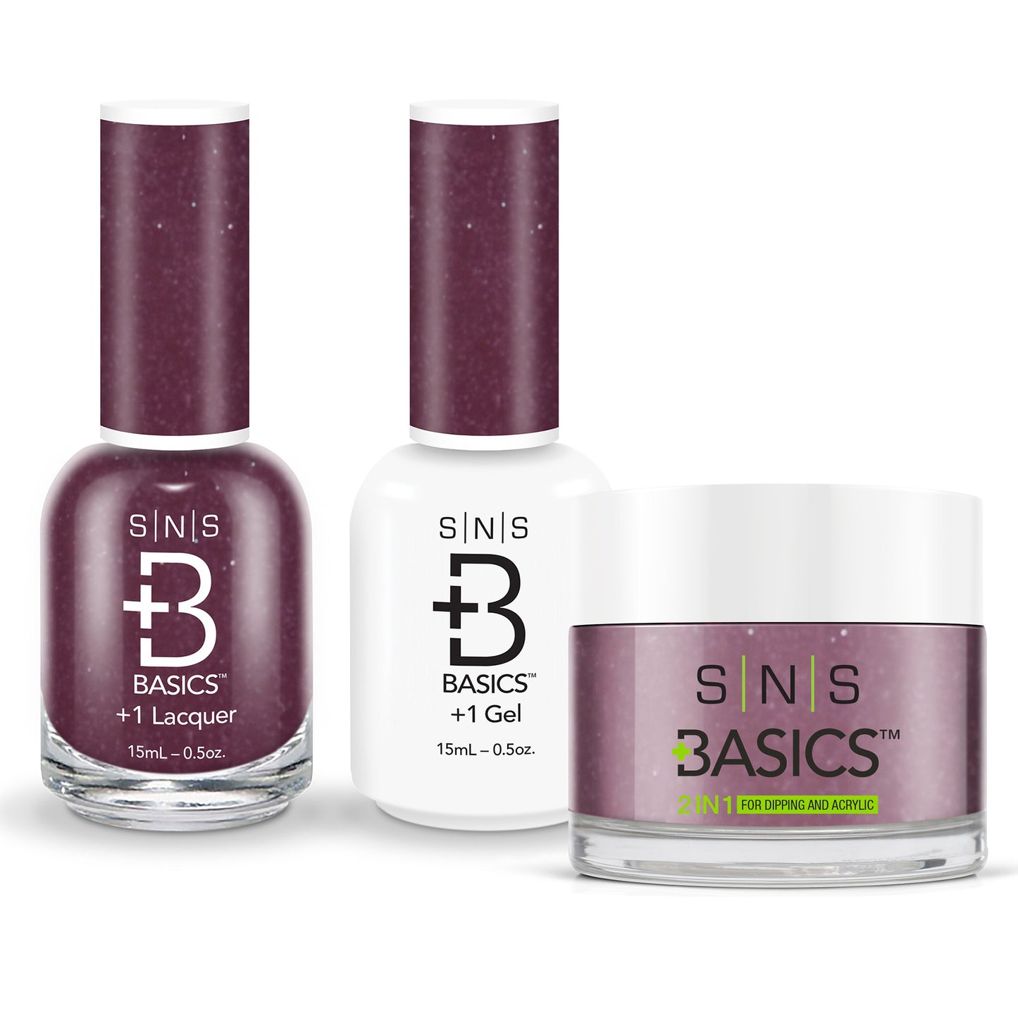 SNS Basics 3in1 Acrylic/Dipping Powder + Gel Polish + Nail Lacquer, 068 OK0928VD