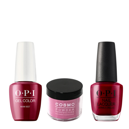 Cosmo 3in1 Dipping Powder + Gel Polish + Nail Lacquer (Matching OPI), 2oz, CB78