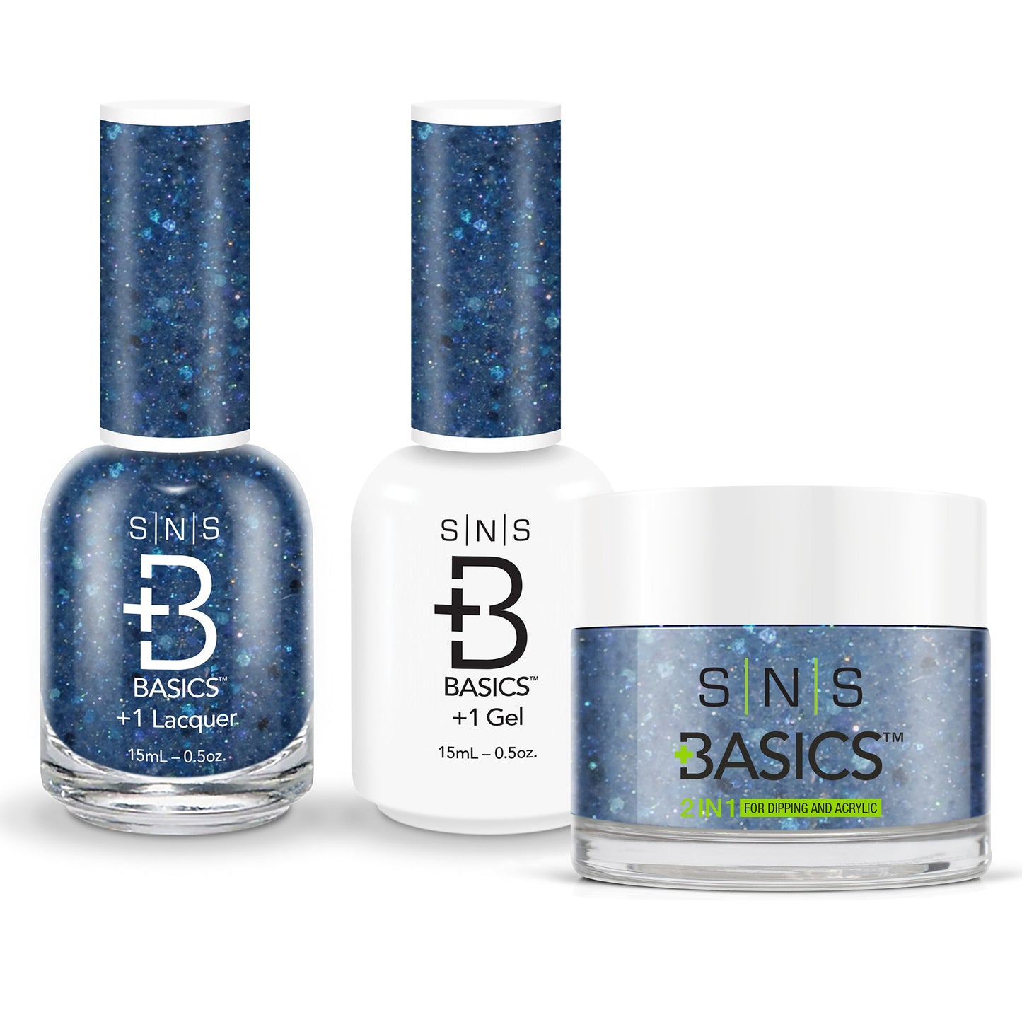 SNS Basics 3in1 Acrylic/Dipping Powder + Gel Polish + Nail Lacquer, 086 OK0928VD