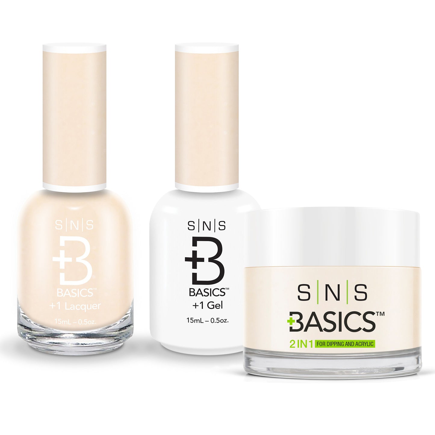 SNS Basics 3in1 Acrylic/Dipping Powder + Gel Polish + Nail Lacquer, 087 OK0928VD