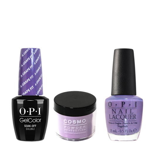 Cosmo 3in1 Dipping Powder + Gel Polish + Nail Lacquer (Matching OPI), 2oz, CB87