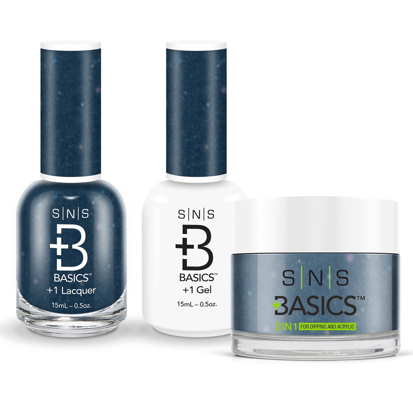 SNS Basics 3in1 Acrylic/Dipping Powder + Gel Polish + Nail Lacquer, 095 OK0928VD