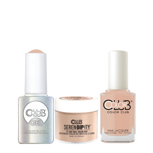 Color Club 3in1 Dipping Powder + Gel Polish + Nail Lacquer , Serendipity, Barely There, 1oz, 05XDIP1066-1 KK