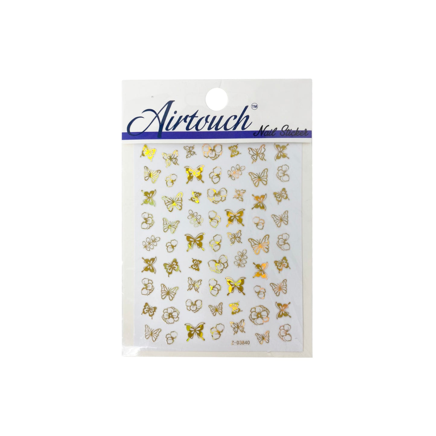 Airtouch Hollo 3D Nail Art Sticker, Butterfly Collection, BU03, Z-D3840 OK0806LK