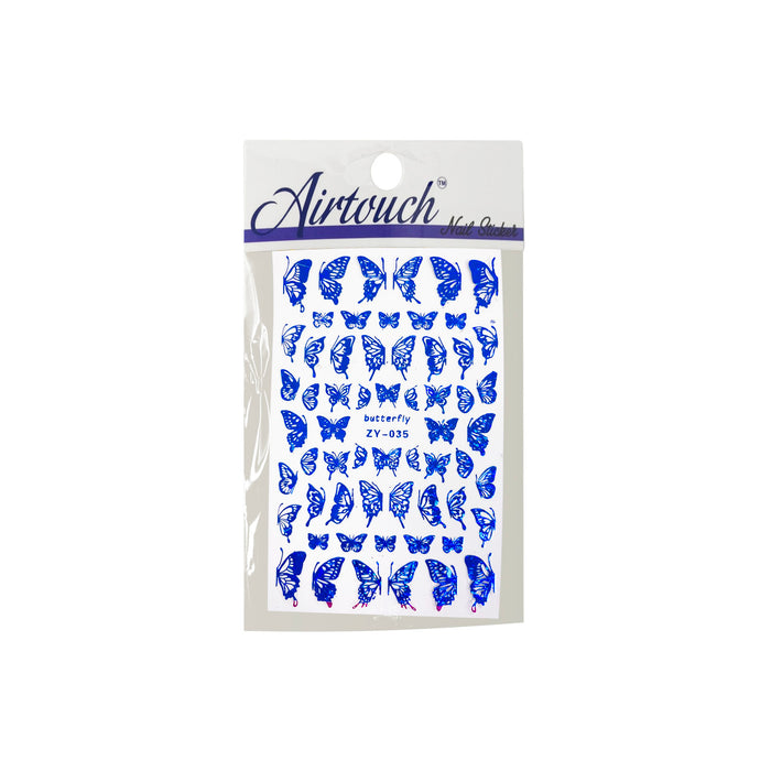 Airtouch Hollo 3D Nail Art Sticker, Butterfly Collection, BU30, ZY-035 (BLUE) OK0904LK