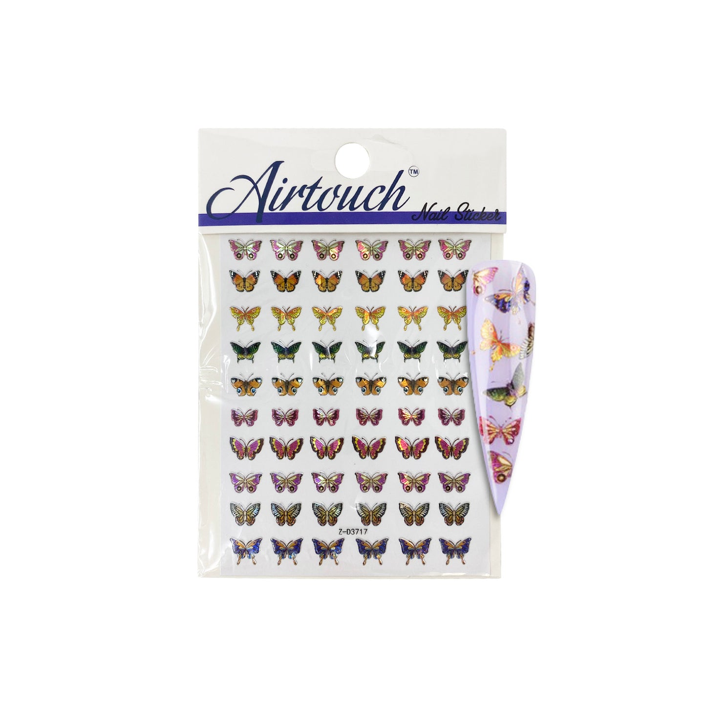 Airtouch Hollo 3D Nail Art Sticker, Butterfly Collection, BU13, Z-D3717 OK0806LK