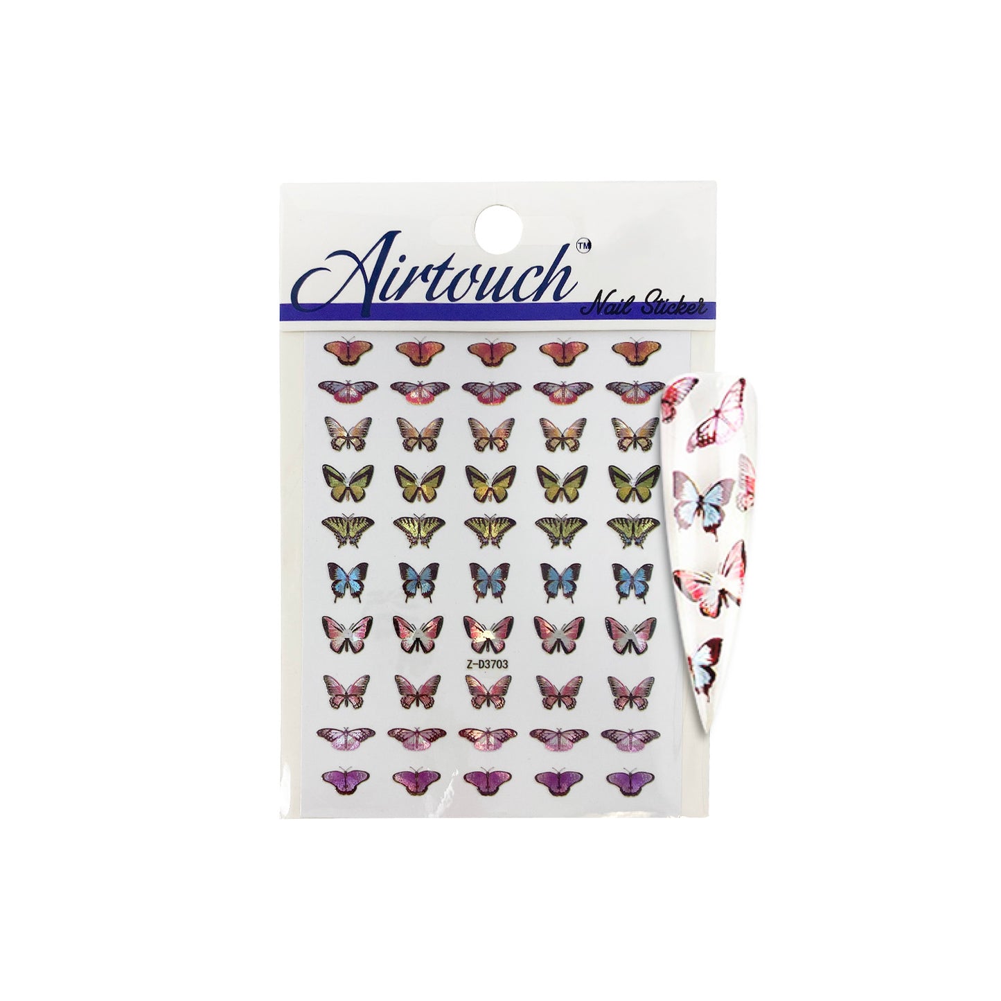 Airtouch Hollo 3D Nail Art Sticker, Butterfly Collection, BU17, Z-D3703 OK0806LK