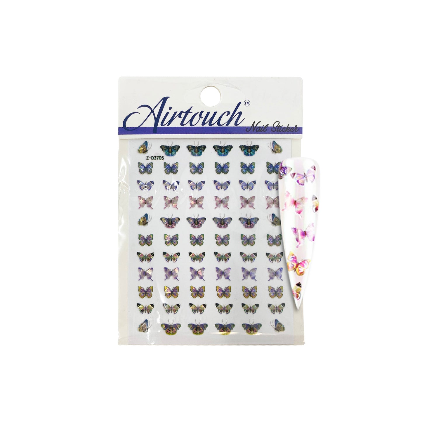 Airtouch Hollo 3D Nail Art Sticker, Butterfly Collection, BU19, Z-D3705 OK0806LK