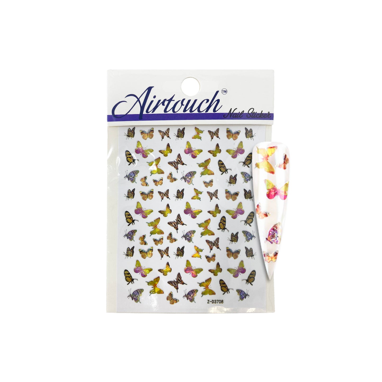 Airtouch Hollo 3D Nail Art Sticker, Butterfly Collection, BU22, Z-D3708 OK0806LK