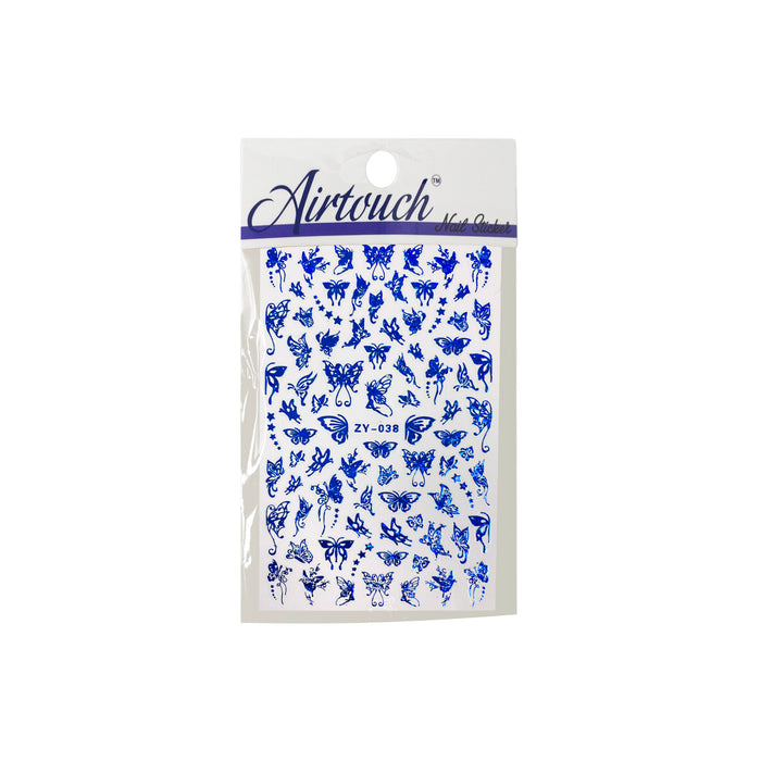 Airtouch Hollo 3D Nail Art Sticker, Butterfly Collection, BU25, ZY-038 (BLUE) OK0904LK