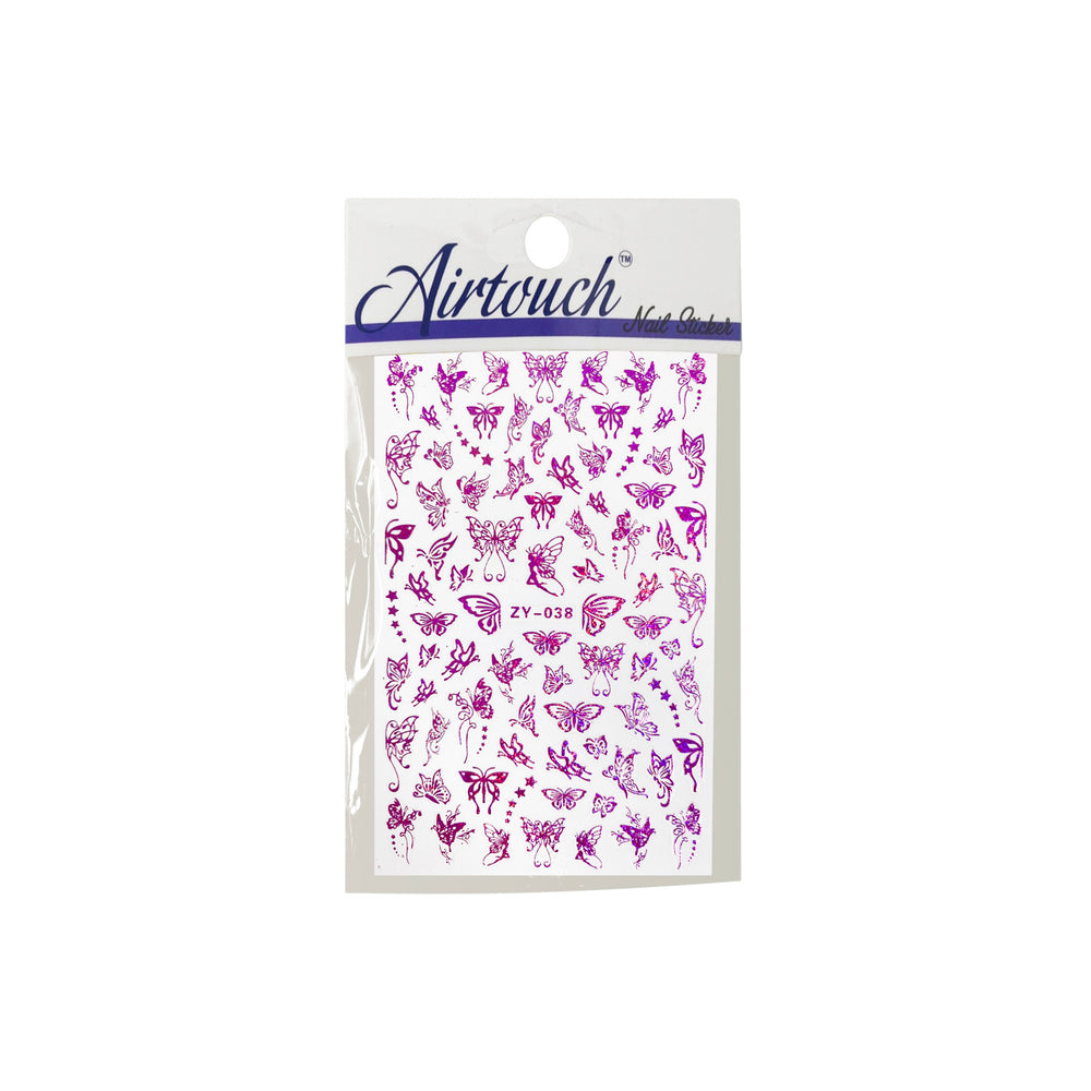 Airtouch Hollo 3D Nail Art Sticker, Butterfly Collection, BU26, ZY-038 (PURPLE) OK0904LK