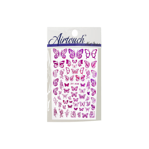 Airtouch Hollo 3D Nail Art Sticker, Butterfly Collection, BU28, ZY-035 (PURPLE) OK0904LK