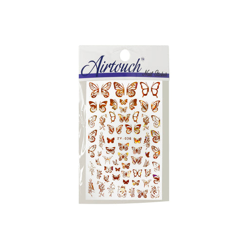 Airtouch Hollo 3D Nail Art Sticker, Butterfly Collection, BU29, ZY-036 (ORANGE) OK0904LK