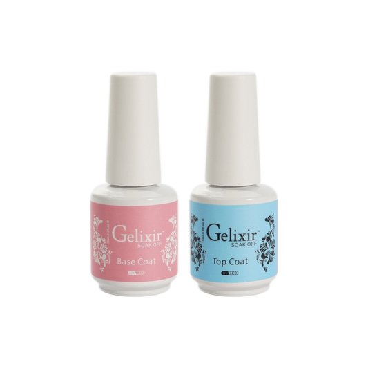 Gelixir Base Coat & Top Coat, 0.5oz