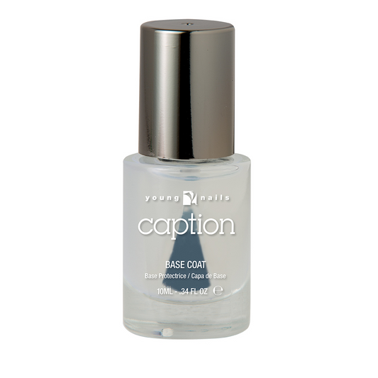 Young Nails Caption Nail Lacquer Base Coat, PO1000BC, 0.34oz